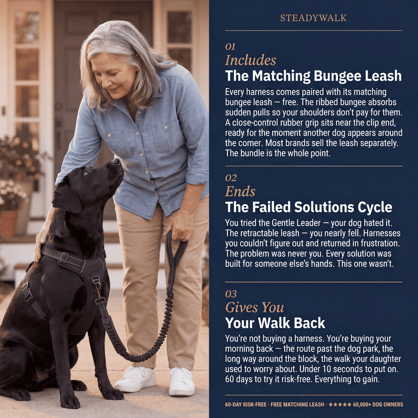 SteadyWalk No-Pull Harness Set